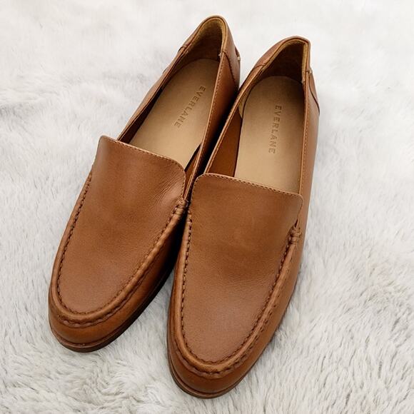 NEW Everlane The Modern Loafer Tan Leather In Camel - Picture 1 of 13
